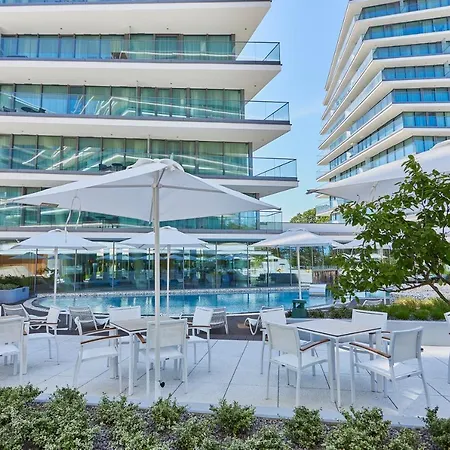 公寓 Wave Panorama - Sea View&spa 米兹多洛杰