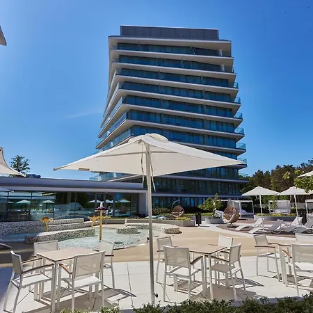 公寓 Wave Panorama - Sea View&spa 米兹多洛杰